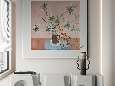 modern decorative painting 3d model