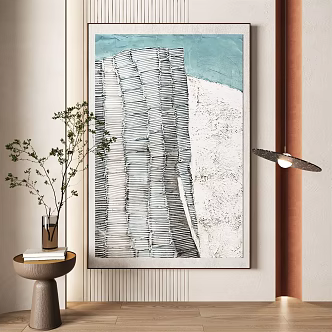 modern abstract painting abstract decorative painting 3d model