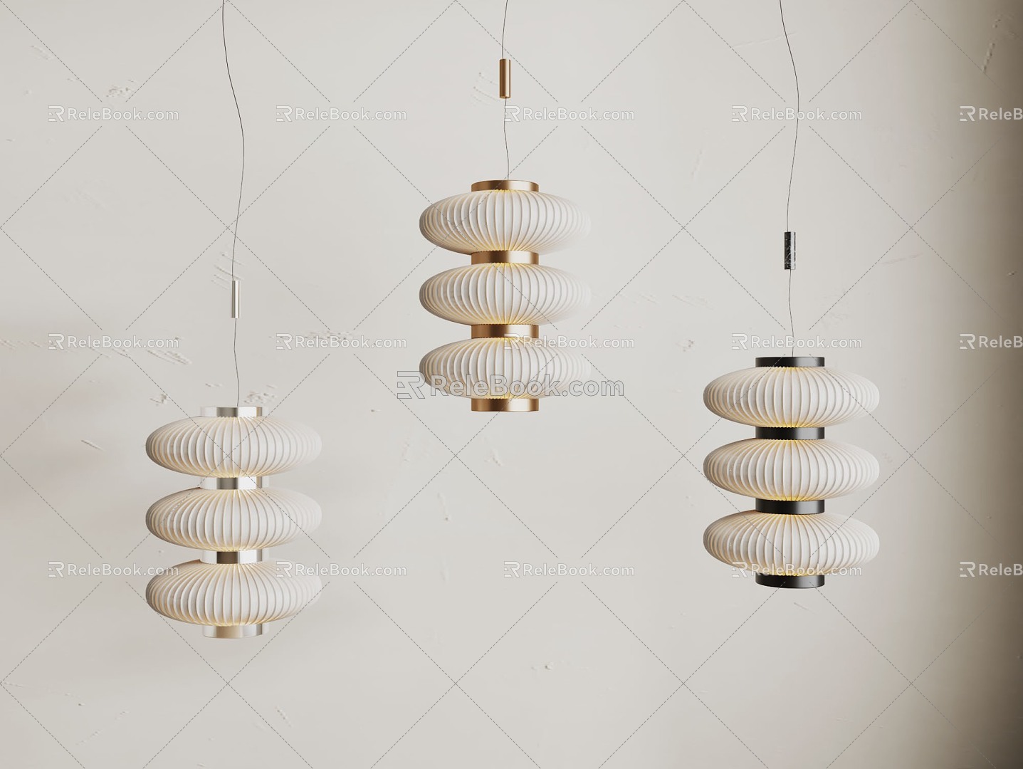 Modern chandelier 3d model