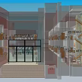 Maoxu Art Museum Red Building Exterior With Windows And Staircase Entrance