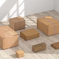 Modern Carton Paper Case Packing Box Express Box Cardboard Box Cardboard Box 3d model