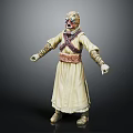 Detailed Robed Character Action Figure Featuring Creature Mask And Decorative Belt