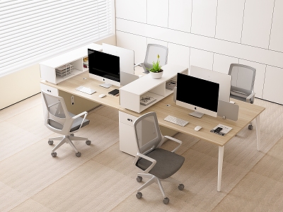 Modern Office Desk and Chair Office Desk and Chair Staff Station Computer Desk and Chair model