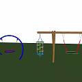 Garden Ornaments Featuring Swings Climbing Frame And Outdoor Play Elements