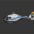 Modern Helicopter Black Hawk Combat Helicopter 3d model