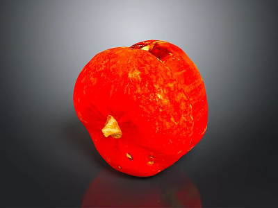 Fresh Ripe Red Pumpkin With Vibrant Color And Smooth Texture For Cooking 3d model
