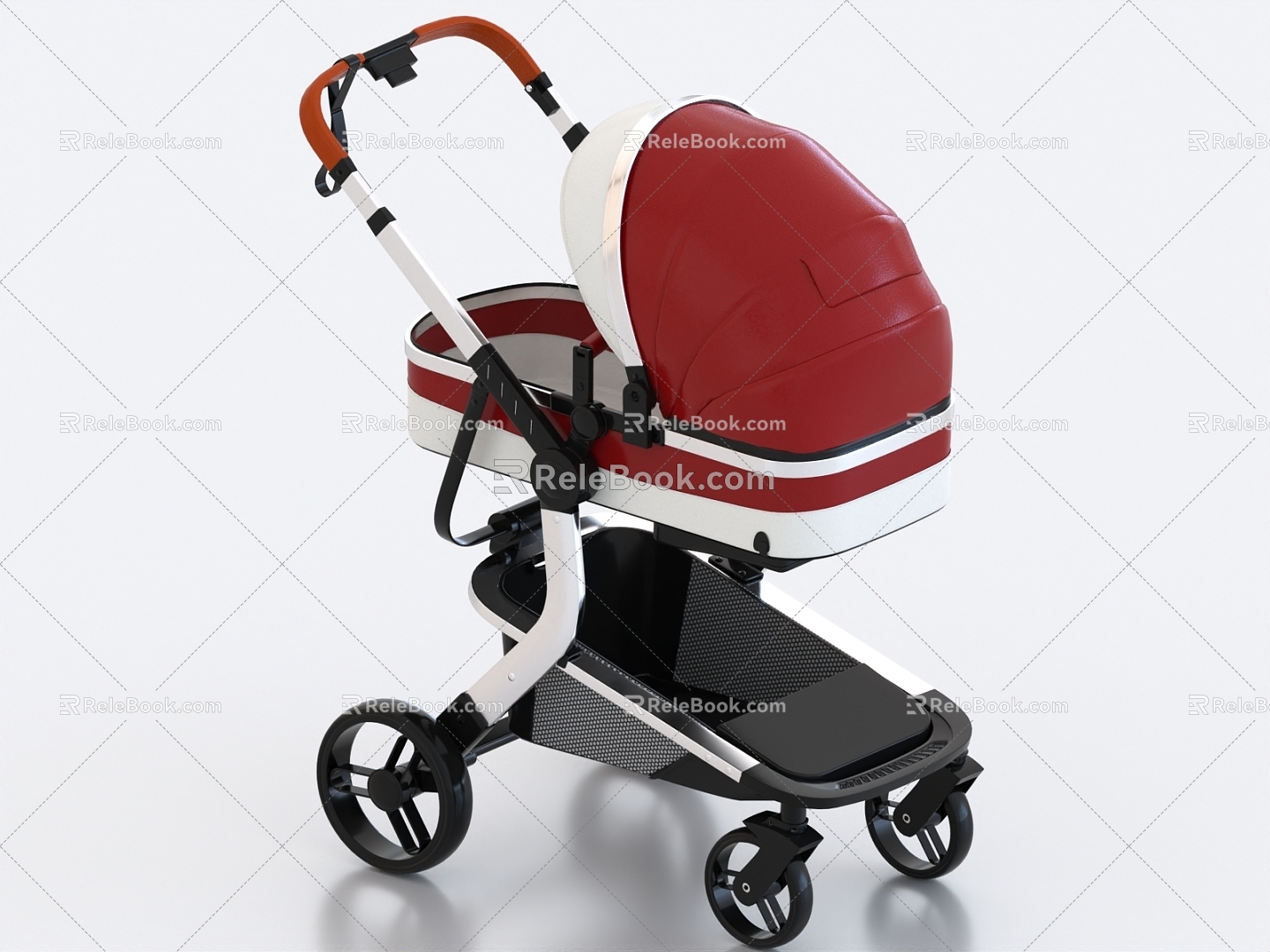 Baby Stroller Baby Stroller Stroller Trolley Cradle Children's Products 3d model