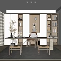 Modern study 3d model