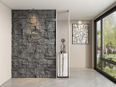 rubble porch aisle partition 3d model
