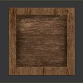 Rustic Wooden Storage Box With Cross Pattern And Natural Finish