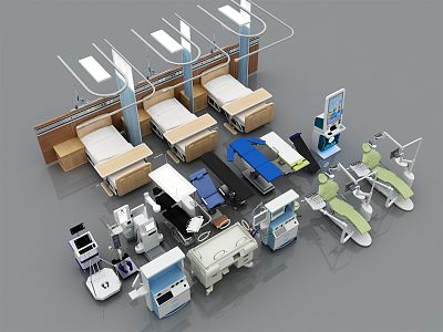 Modern Medical Equipment 3d model