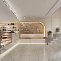 Bright Eyewear Store Interior With Display Cases 3d model