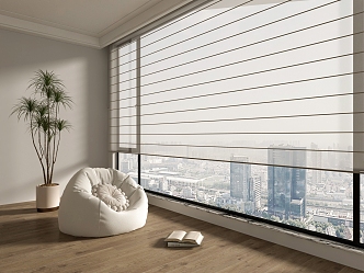 Shangri-La blinds venetian blinds pull sofa 3d model