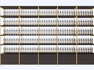 Modern Wine Rack Wine Rack 3d model