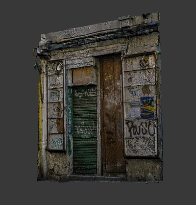 Modern Cartoon Building Scanning Architecture 3d model Modern Cartoon Building Scanning Architecture 3d model