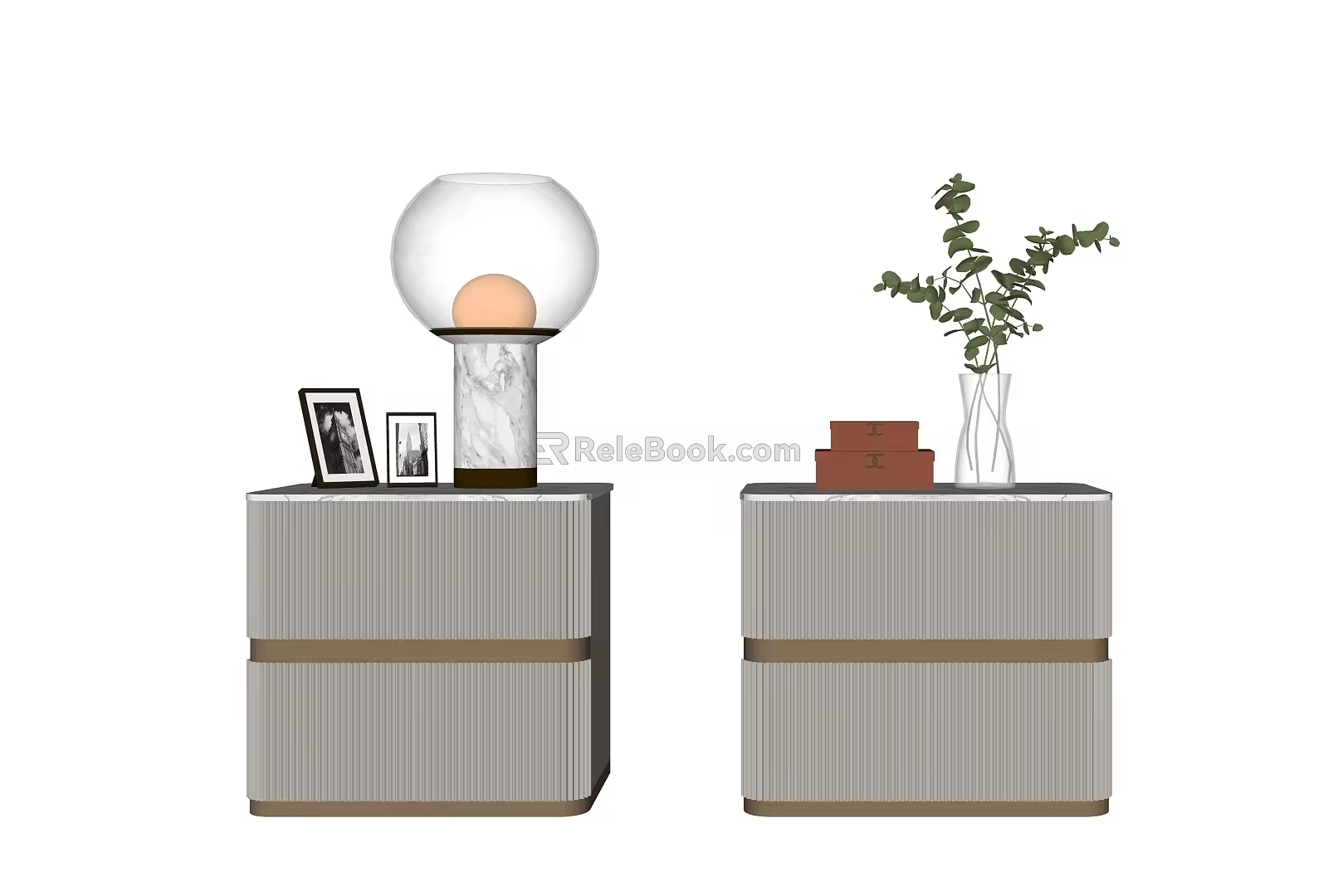 Modern bedside table 3d model