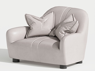 Modern Single Sofa Single Leisure Chair 3d model