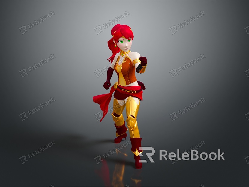 Lady Soldier Female Detective Female Hit Warrior Samurai Soldier Detective Agent Hit model