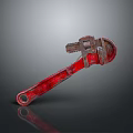 Pipe pliers vise bench vise wrench tool hardware tool processing tool furniture 3d model