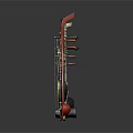 Traditional String Instruments Various Shapes Designs Arranged Black Background With Reflections