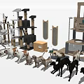 Pet Climbing Rack Combination Cat Climbing Rack Combination 3d model