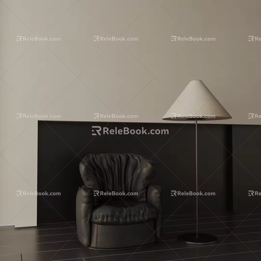 Modern floor lamp 3d model