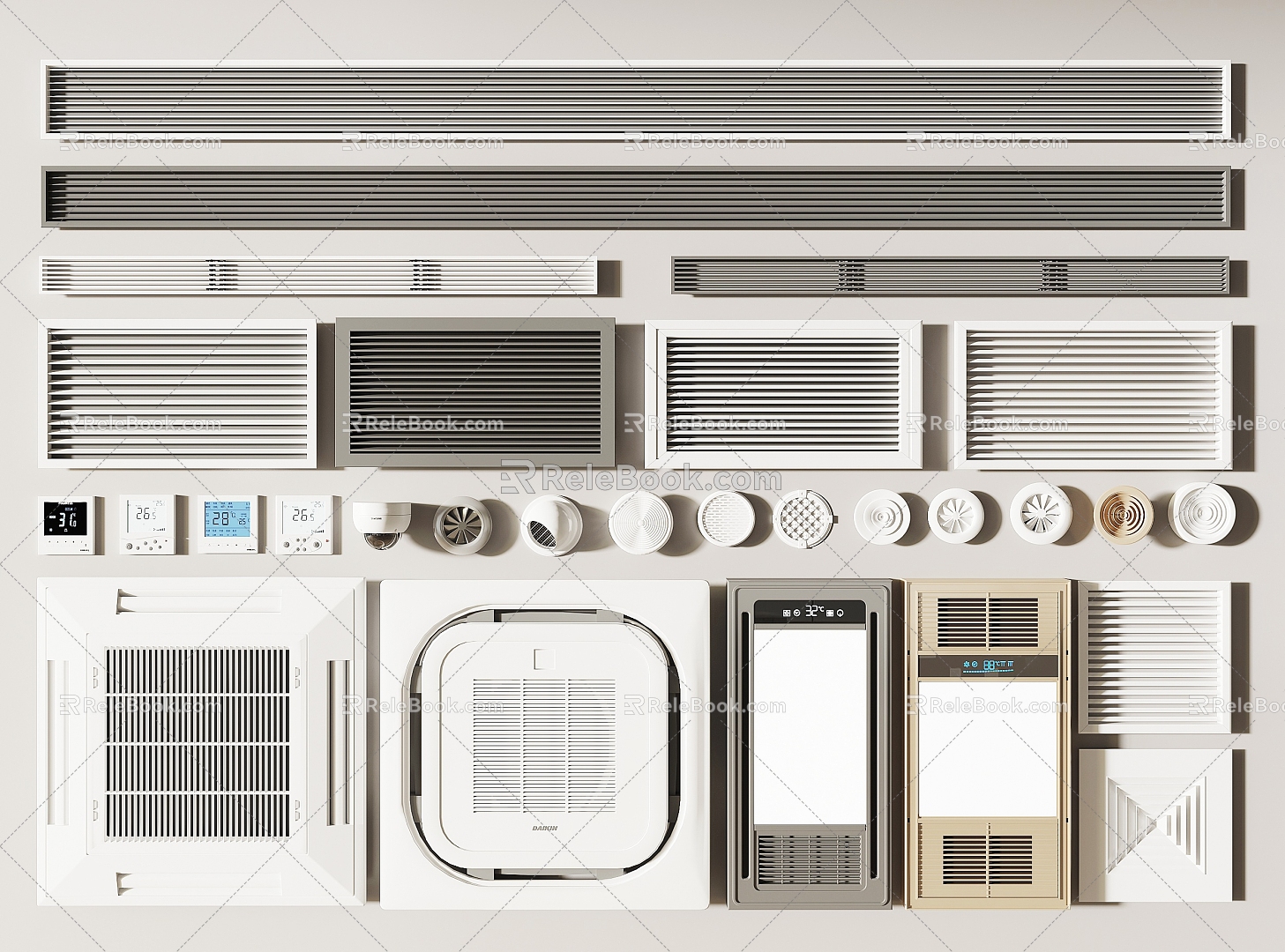 Air conditioning outlet 3d model