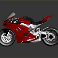 Modern Sleek Red Sport Motorcycle With Black Seat And Silver Wheels