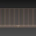 Stylish Black Metal Railings With Wooden Deck Base For Modern Balcony
