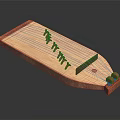 Wooden Pencil Shaped Music and Painting Supplies with Red Notes and Eraser Ends
