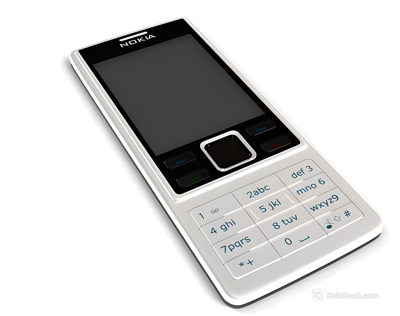 NOKIA Feature Mobile Phone With Classic Design Numeric Keypad And Screen 3d model 