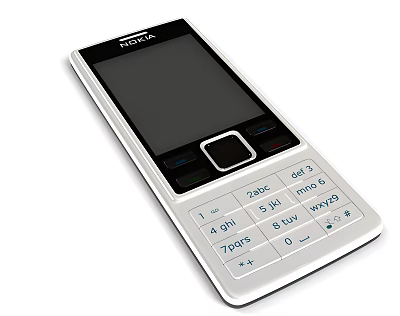 Modern Nokia Mobile Phone Realistic Mobile Phone Digital Products Electronic Products Equipment Brand Nokia Mobile Phone 3d model