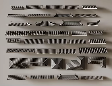 New Chinese Eaves 3d model