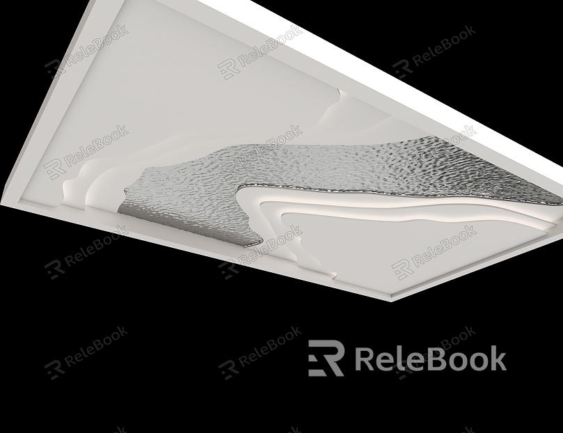 Water Ripple Ceiling Ripple Steel Plate Ceiling Stream Ceiling Ceiling Yoga Room Ceiling Dance Room Ceiling model