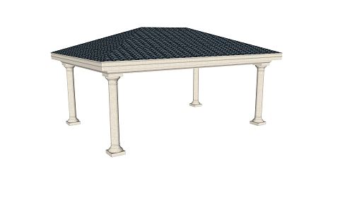 European-style pavilion 3d model