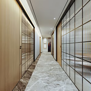 Modern aisle corridor aisle 3d model