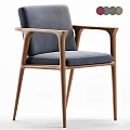 Modern Design Leisure Chair with Wooden Frame Upholstered Seat and Backrest and Multiple Color Options