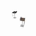 Modern Bar Stool With Metal Frame And Fabric Upholstered Seat Design