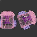 Modern Blue And Pink Ergonomic High Back Office Chairs For Gaming And Daily Work