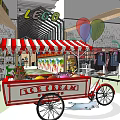 Modern Specialty Store Interior With Wooden Shelves Decorative Plants And Lighting