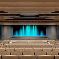 Modern Lecture Hall 3d model