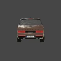 Brown SUV Car with Modern Front Design LED Headlights Roof Rails and Alloy Wheels
