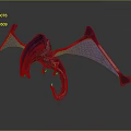 Grotesque Game Movie Character With Purple Pink Wings And Unique 3D Render Design