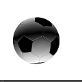 Classic Black and White Football as Essential Sports Equipment for Games
