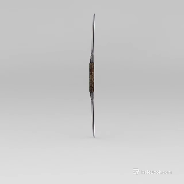 Tech Exhibition Hall Showcasing Metallic Rod With Winding Section Display Design 3d model