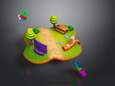 Game Environment Game Scene Fairy Tale Scene Fairy Tale Magic Scene Magic Item Fantasy Scene 3d model