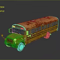 School Bus School Bus Metro Bus Mini Bus Airport Bus Sci-Fi Bus Flying Bus 3d model