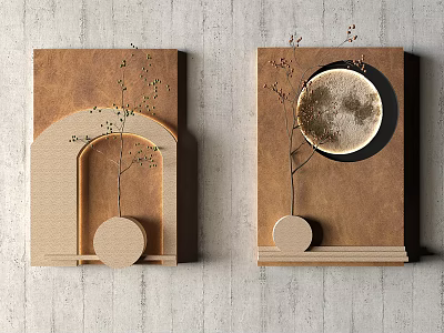 Silent Wall Decoration Pendant 3d model