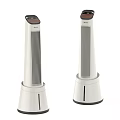 Tower Air Cooler Fan White Modern Standing Design With Control Panel For Home Use