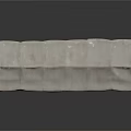 Modern Upholstered Bench With Light Colored Seat And Metal Legs Design